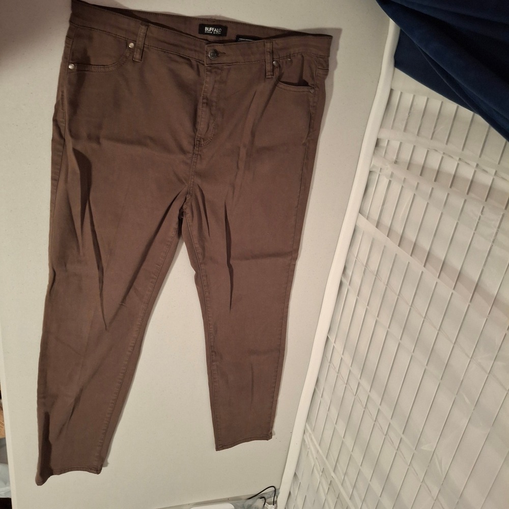 Buffalo David Bitton Womens‎ Brown Skinny Jeans Size 16/36 Tencel Blend